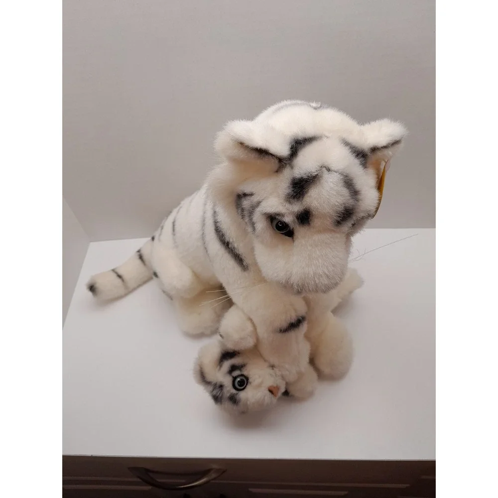Ringling Brothers Bros Barnum & Bailey Circus Plush White Tiger w/Cub 13
